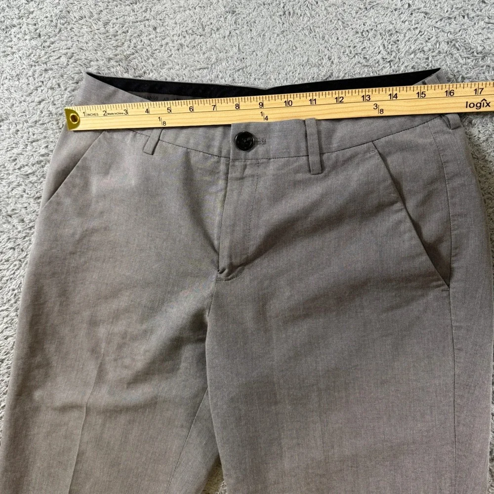 Armani Exchange Mens Gray Dress Pants Size 32 Reg Cotton Blend Trousers